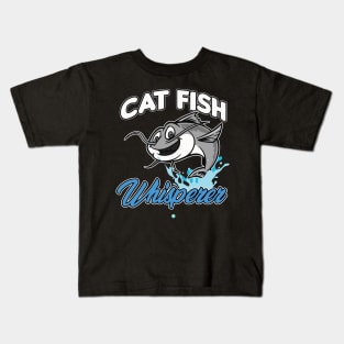 Catfish Whisperer - Funny Fishing Gift Kids T-Shirt